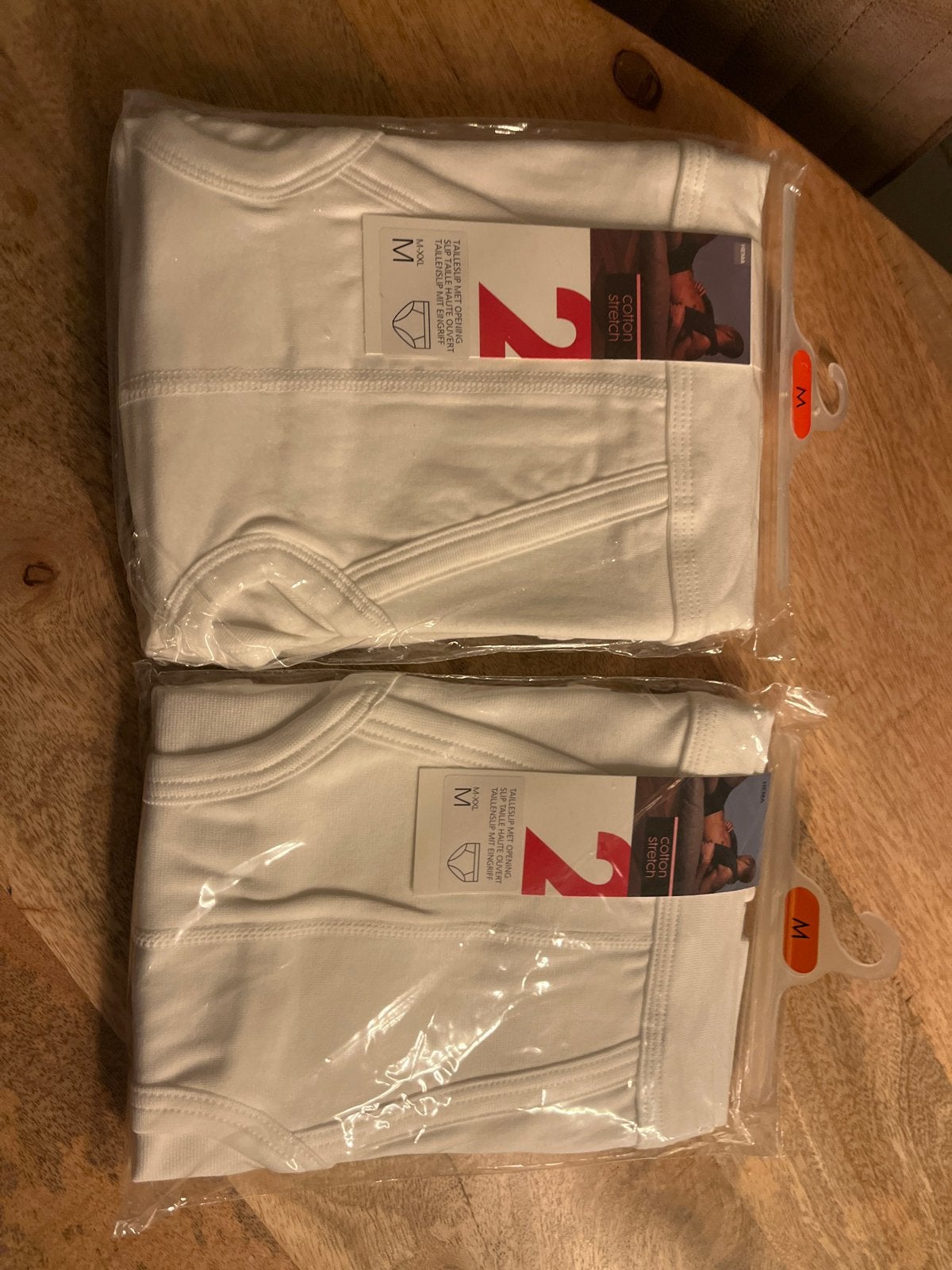4 Nieuwe Witte Heren Slips - Maat M - Katoen Stretch, Kleding | Heren, Ophalen of Verzenden, Wit, Slip