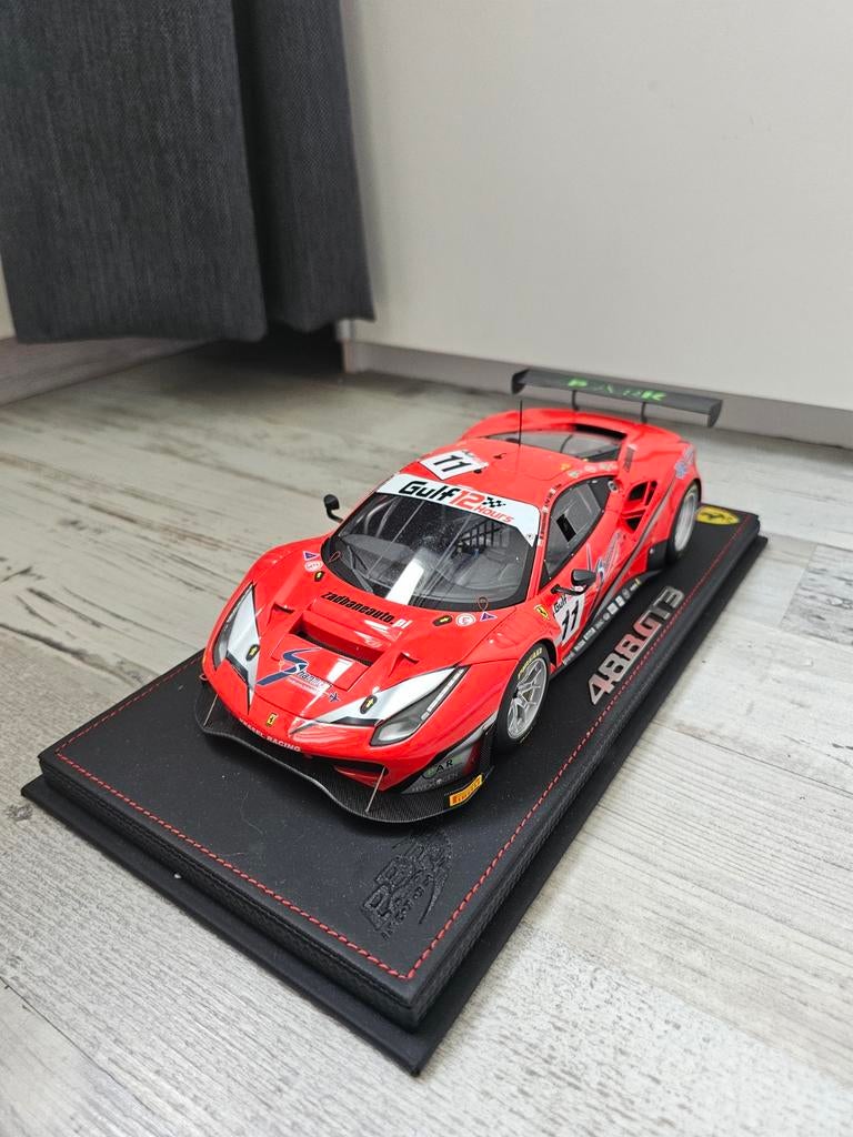 BBR Ferrari 488 GT3 1:18 Zeldzaam! 34/60, Hobby en Vrije tijd, Modelauto's | 1:18, Ophalen of Verzenden, Nieuw, Auto, Overige merken