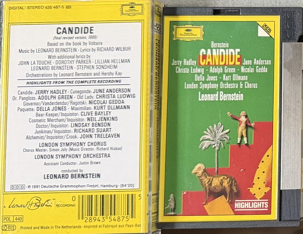 DCC digital Cassette   Bernstein Candide, Cd's en Dvd's, Verzenden, Klassiek, 1 bandje, Zo goed als nieuw