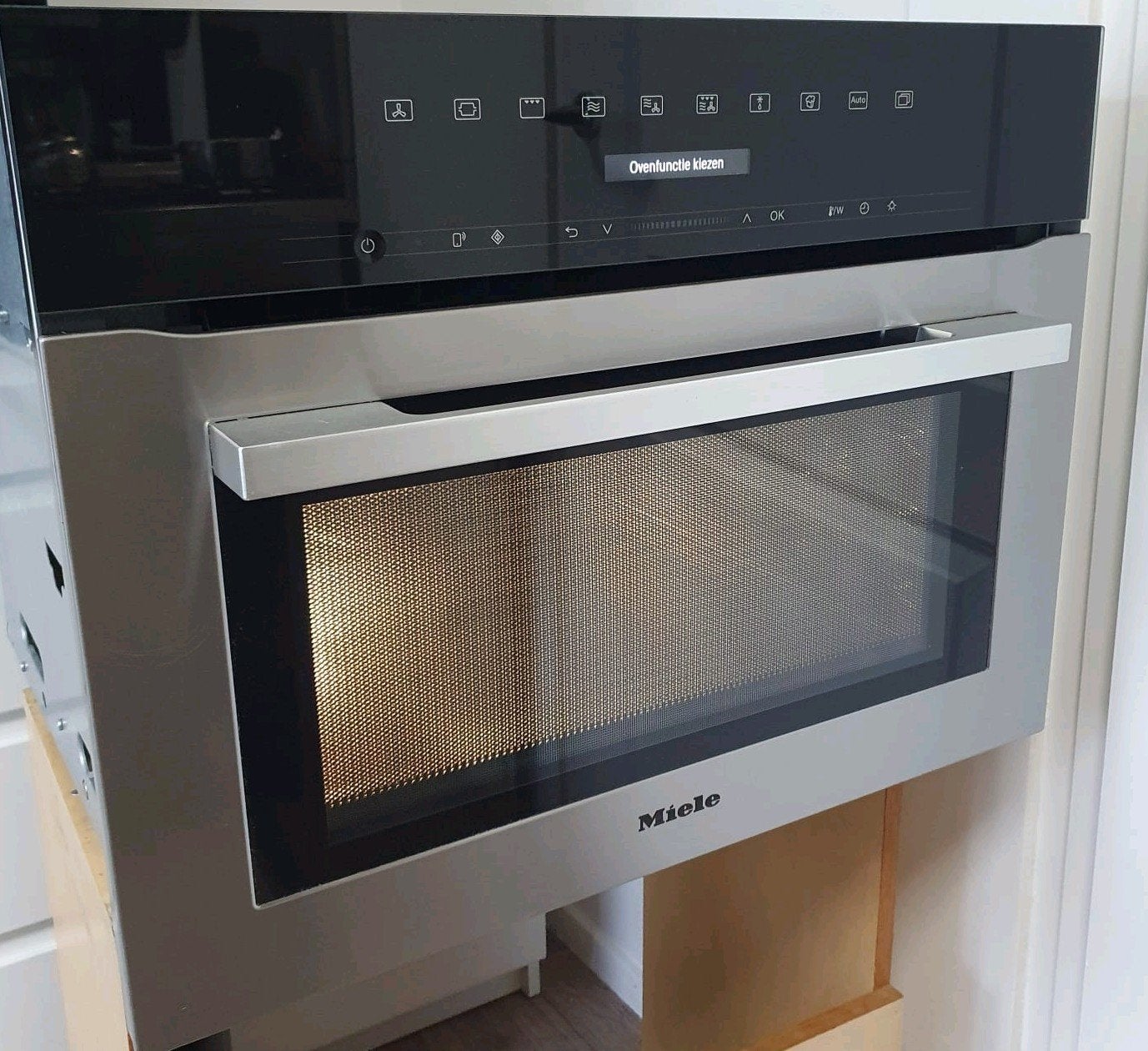 Luxe Miele 7140 combi magnetron/ oven met Wifi connect, Ophalen, 45 tot 50 cm, Inbouw, Miele