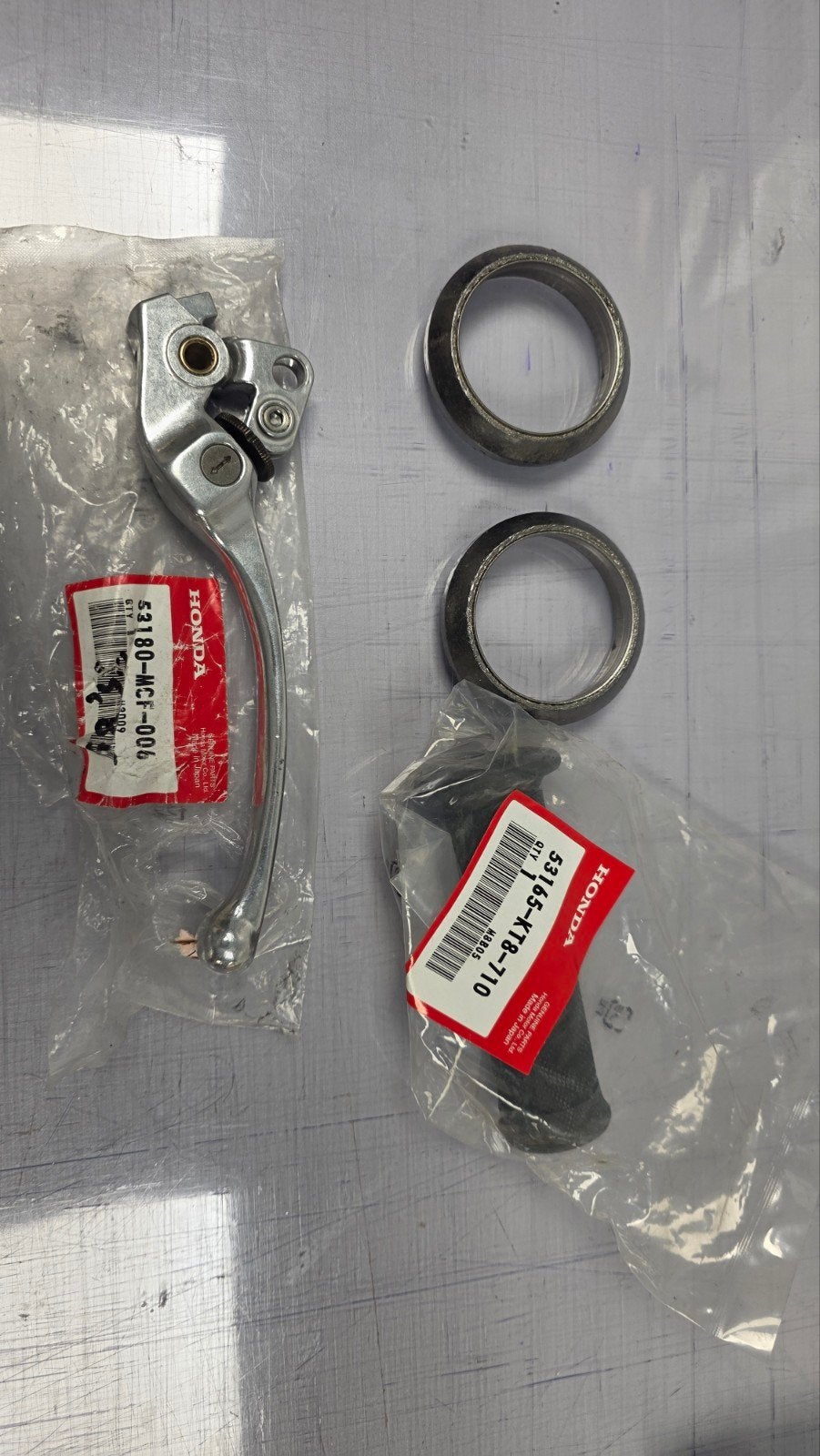 originele Honda VTR sp1 sp1 onderdelen uitlaatpakkingen e.a., Motoren, Ophalen of Verzenden