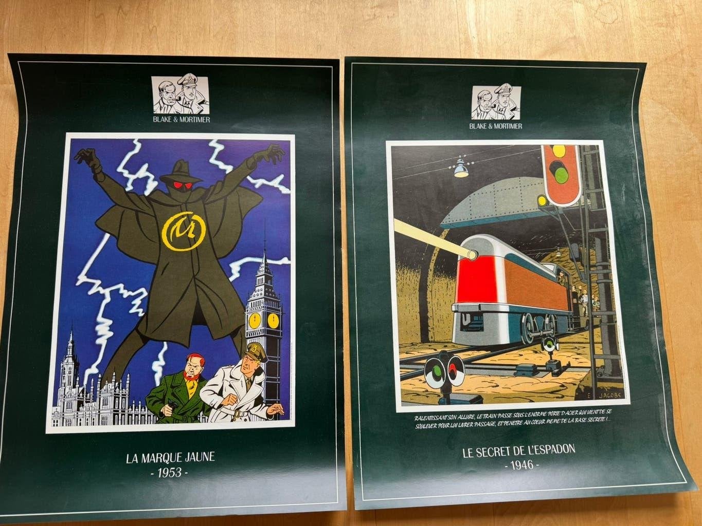 Posters Het Gele Teken - Blake & Mortimer, Boeken, Meerdere stripboeken, Ophalen of Verzenden, Gelezen