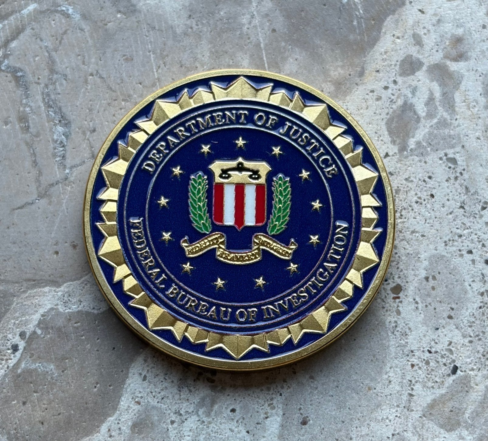 United States Department of Justice coin, Ophalen of Verzenden, Landmacht, Nederland, Embleem of Badge