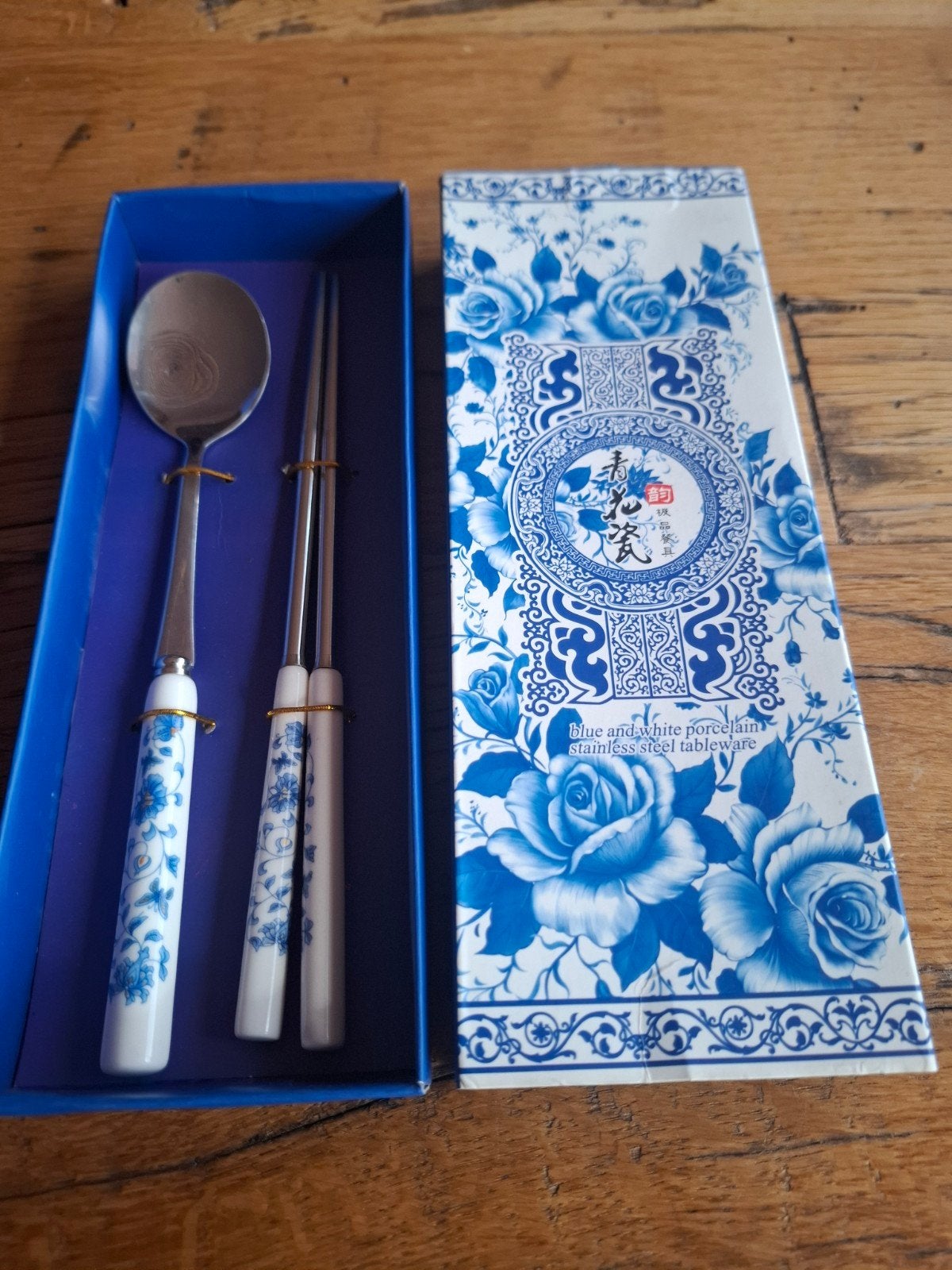 Chinees bestekset (eetstokjes en lepel), Ophalen of Verzenden
