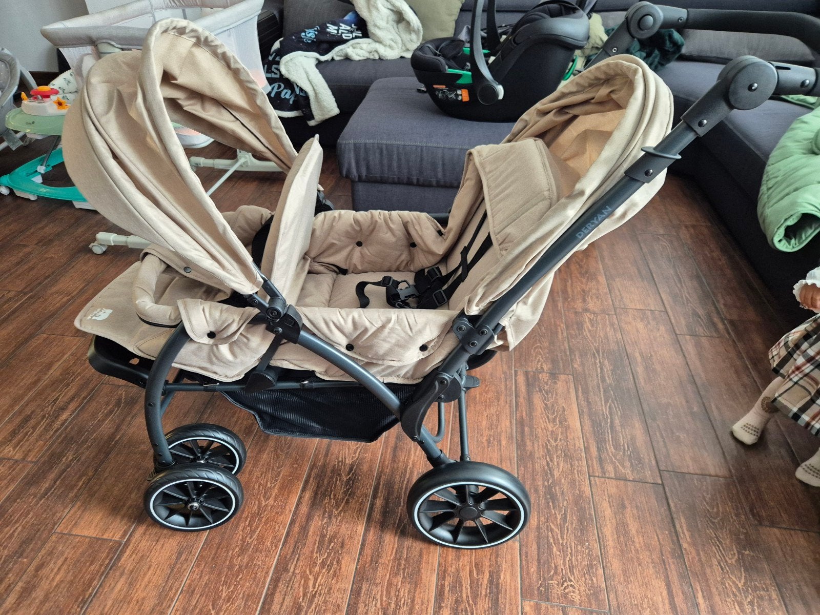 Deryan Duowagen - Compacte en comfortabele tweelingwagen, Ophalen of Verzenden, Nieuw, Overige merken, Duowagen