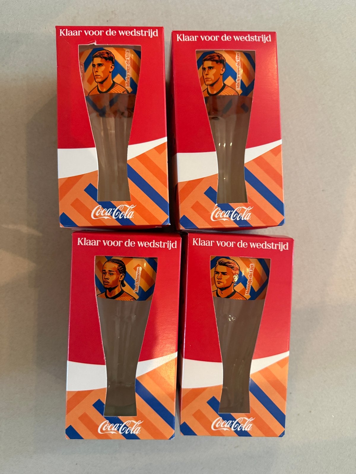 4 Coca Cola Glazen, Ophalen of Verzenden, Nieuw, Frisdrankglas