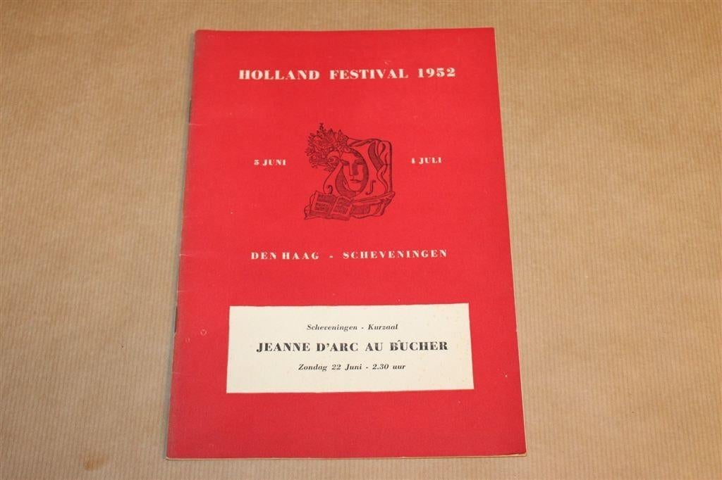 Vintage, Holland Festival 1952 Jeanne d’Arc au Bûcher, Ophalen of Verzenden, Gelezen