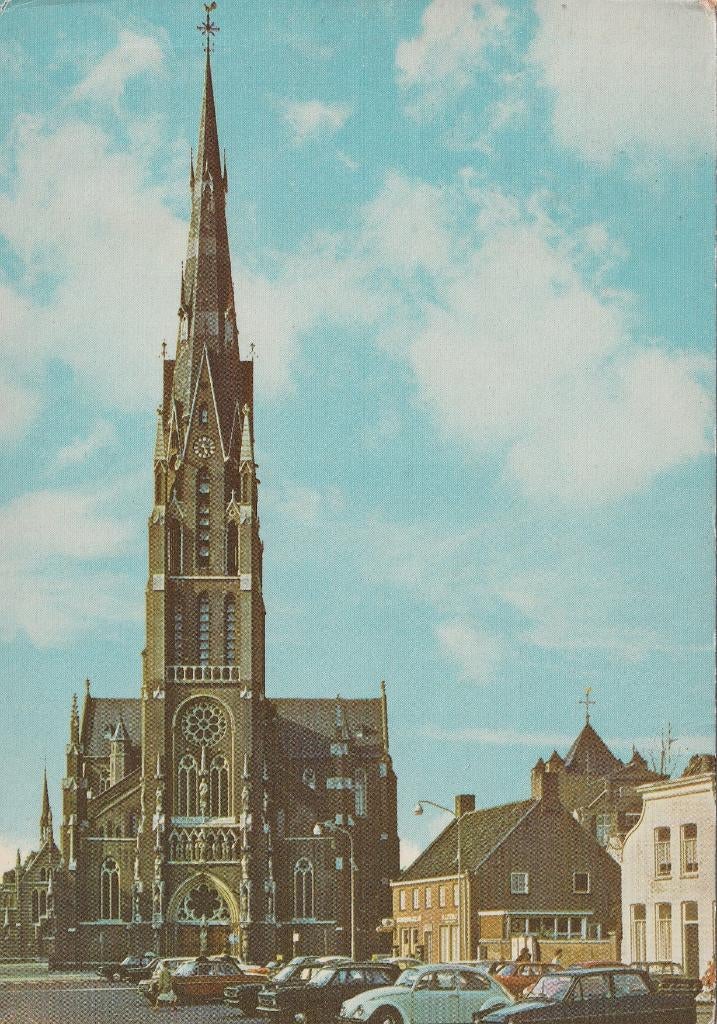 VEGHEL Lambertus Kerk Daf VW Kever Opel DKW, Verzenden, 1960 tot 1980, Gelopen, Noord-Brabant
