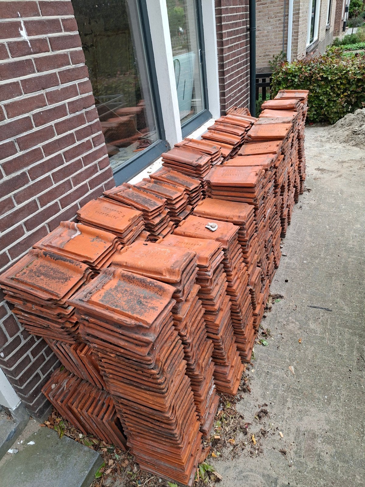 Compleet dak Tuile du Nord Pottelberg dakpannen en toebehore, Gebruikt, Steen of Klei, Ophalen of Verzenden, 15 m² of meer