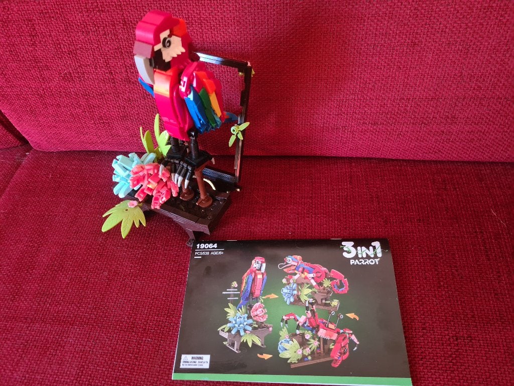 Bouwstenen papegaai, krab, kameleon 3 in 1 lepin, Ophalen of Verzenden