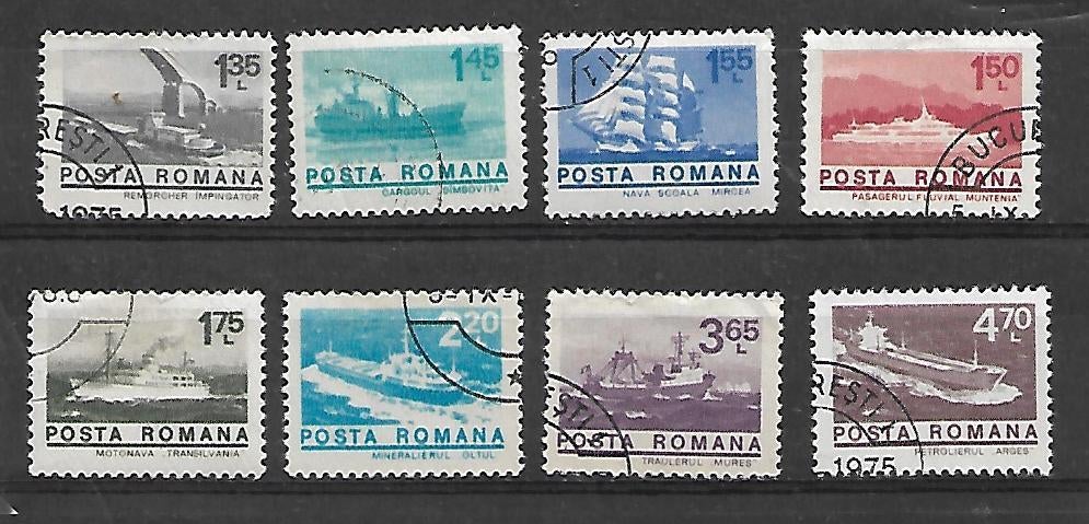 Roemenië 3167 t/m 3174, Ophalen of Verzenden, Overige landen, Gestempeld