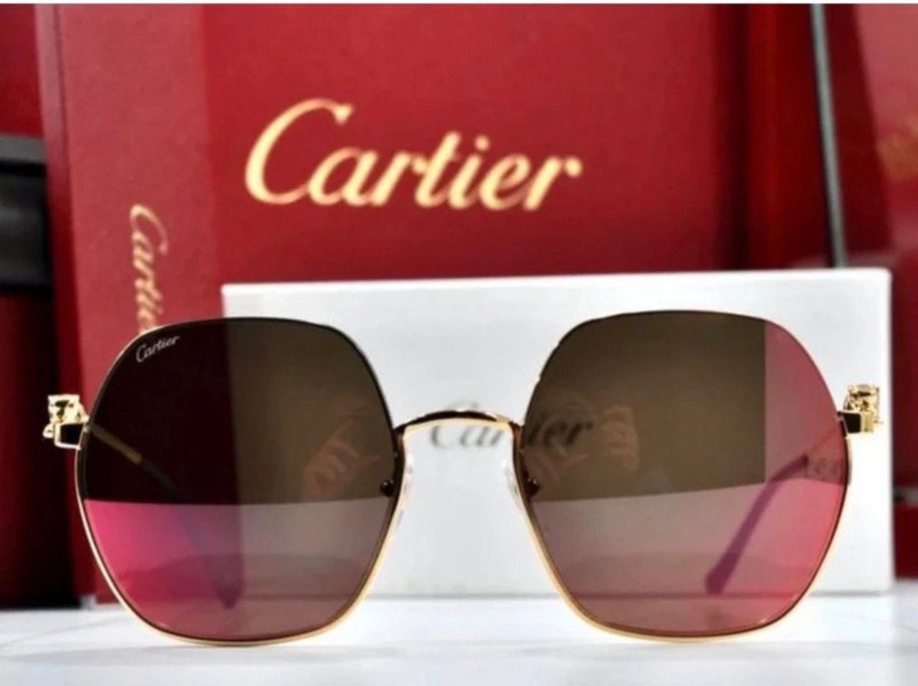 Cartier panthere bril nieuw!!!, Overige merken, Overige kleuren, Ophalen of Verzenden, Zo goed als nieuw