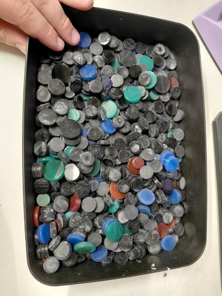 Gemengde partij edelsteen schijfjes, Sieraden, Tassen en Uiterlijk, -, -, Nieuw, Ophalen of Verzenden