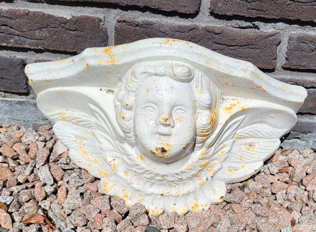 Gietijzeren plantenbak engel - Vintage decoratie, Ophalen