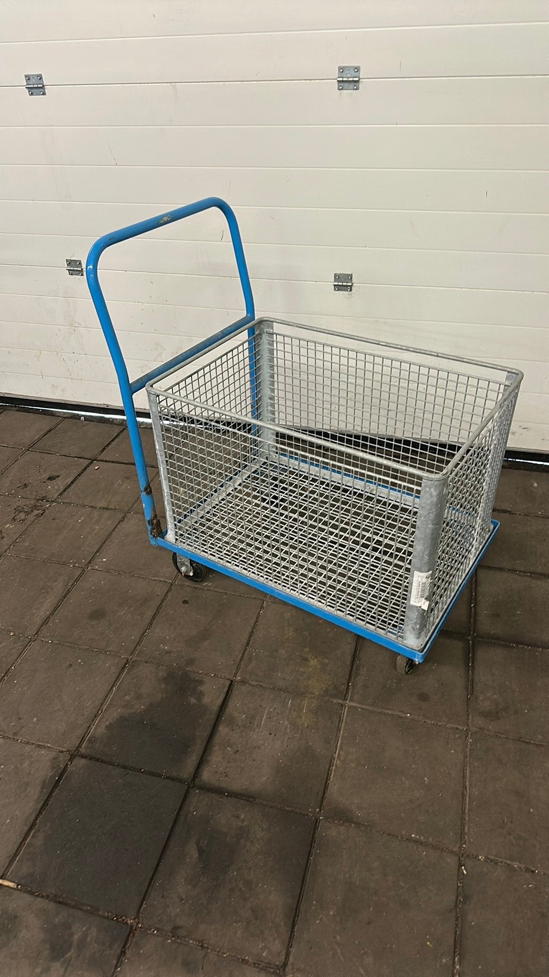 Transport kar met gegalvaniseerd krat, Ophalen, Transportkar, 100 liter of meer, ...