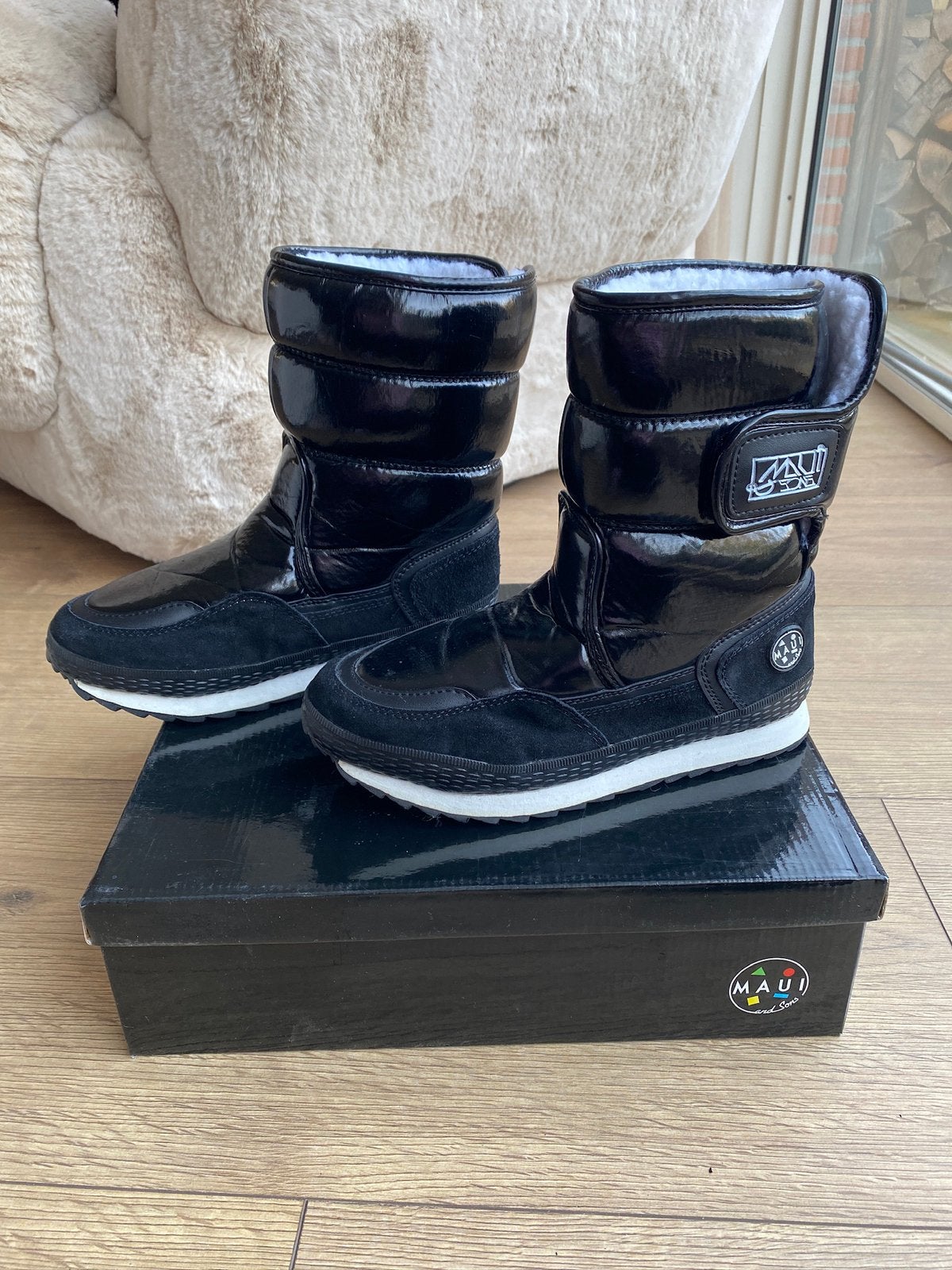 Snowboots zwart Maui and Sons, Ophalen of Verzenden, Zo goed als nieuw, Maat 38/40 (M), Overige typen