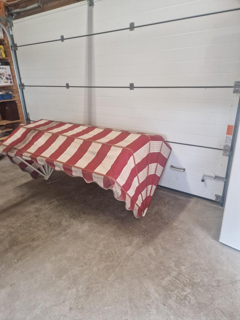 Markies 170x90 cm in goede staat met omlijsting, Tuin en Terras, Zonneschermen, Ophalen, Gebruikt, Minder dan 250 cm, Markies
