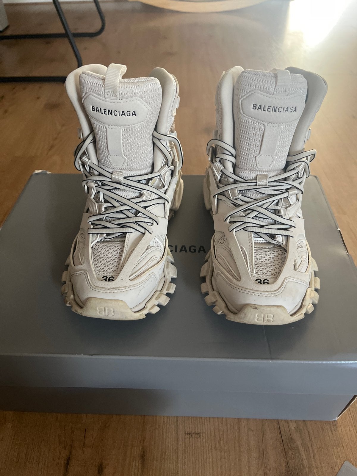 Balenciaga Track Sneakers Maat 36 - Zo goed als nieuw, Ophalen of Verzenden, Zo goed als nieuw, Beige, Sneakers of Gympen