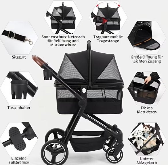 Katten\honden buggy, Kinderen en Baby's, Buggy's, Nieuw, Ophalen of Verzenden