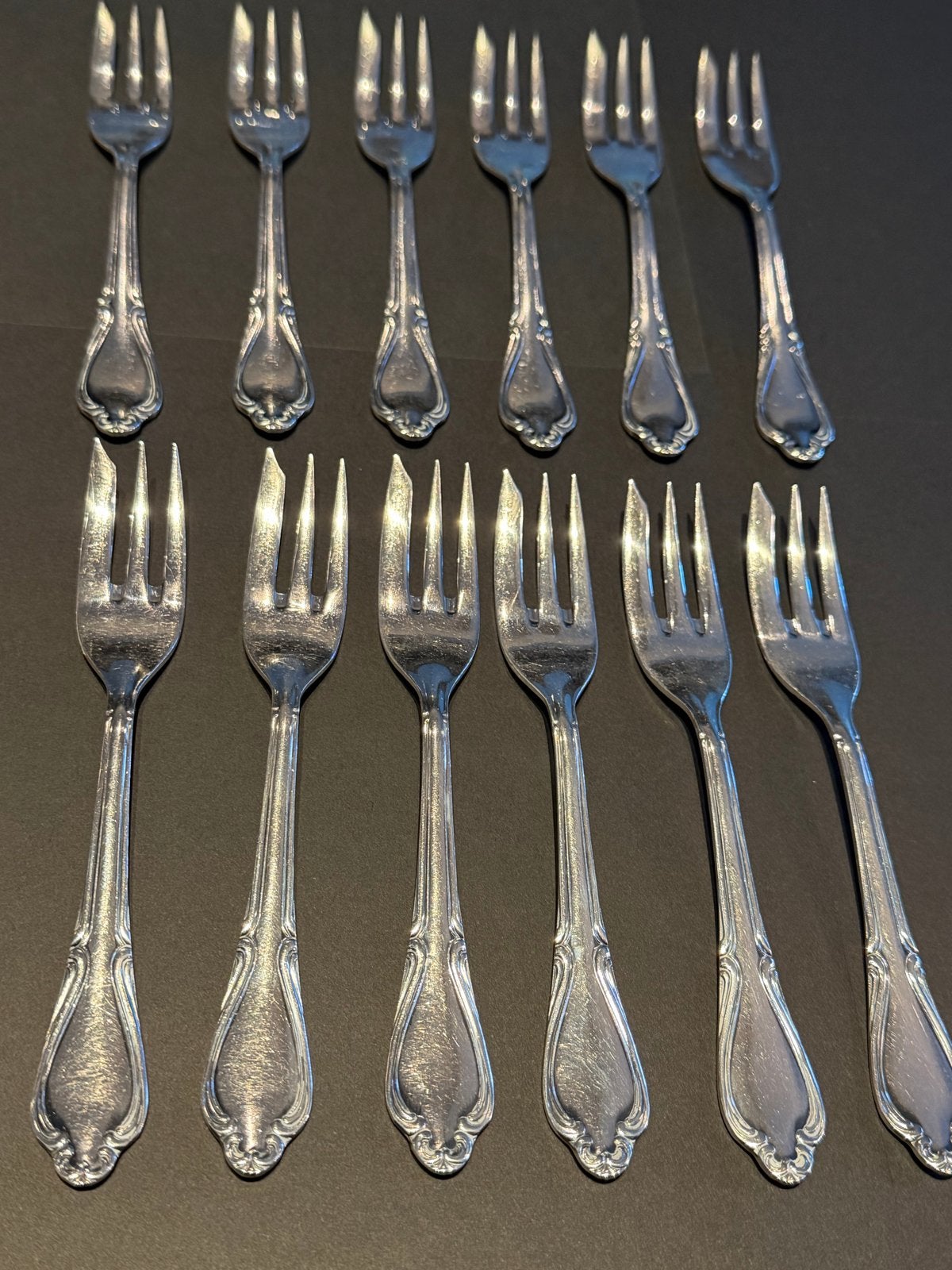 Antiek verzilverd bestekset - 12 persoons, Ophalen of Verzenden