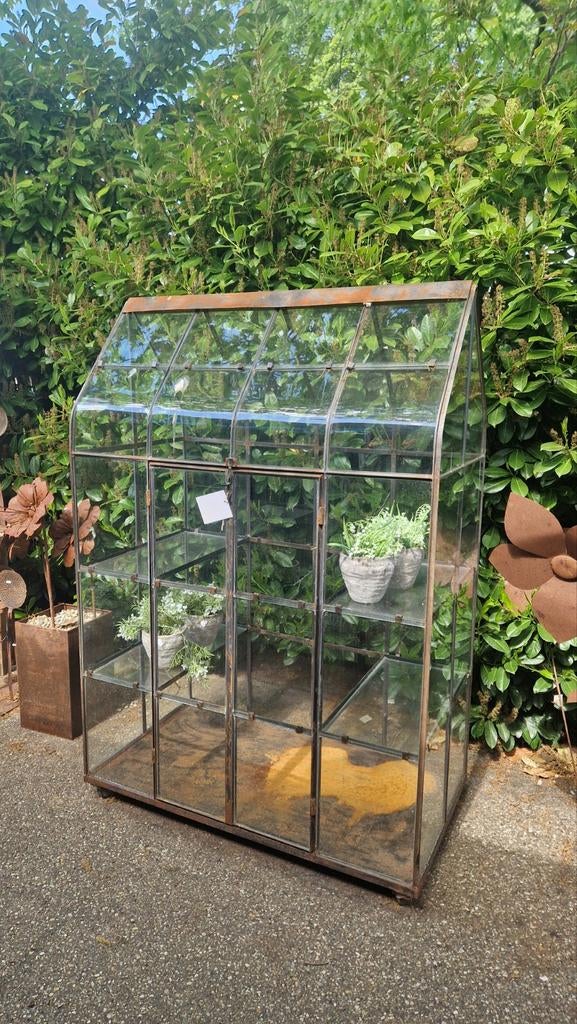 Vintage metalen kas kweekkas greenhouse, Staal, Kweekkas, Ophalen of Verzenden, Zo goed als nieuw