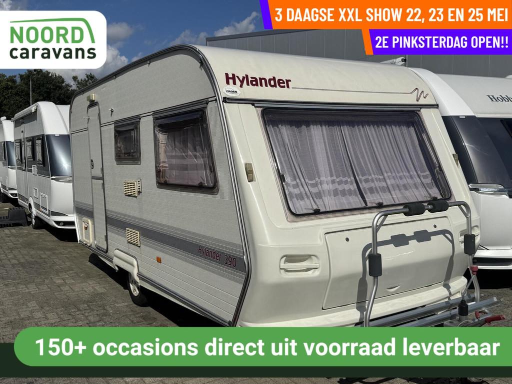 Hylander - 2DE PINKSTERDAG OPEN, RUIM 200 CARAVANS, Caravans en Kamperen, Overige merken, Bedrijf, Tot en met 3, 750 - 1000 kg