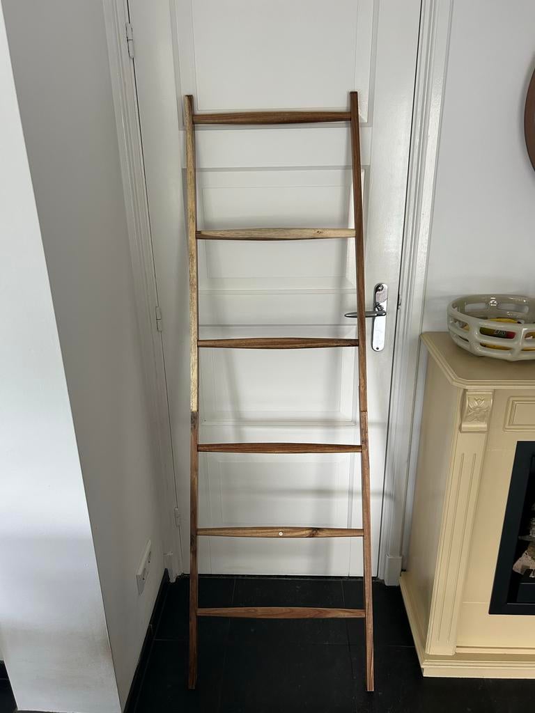 Decoratieve houten ladder 169x54 cm, Ophalen, Zo goed als nieuw, Ladder, Minder dan 2 meter