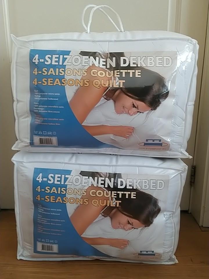4 seizoenen dekbed, Ophalen, Eenpersoons, Wit, Nieuw