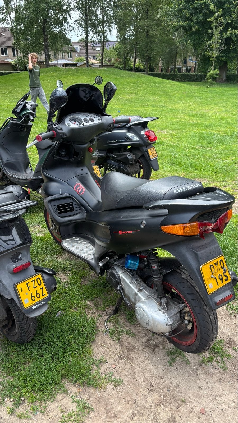 Gilera Runner Scooter - Zwart, Ophalen, Gebruikt, Benzine, Gilera