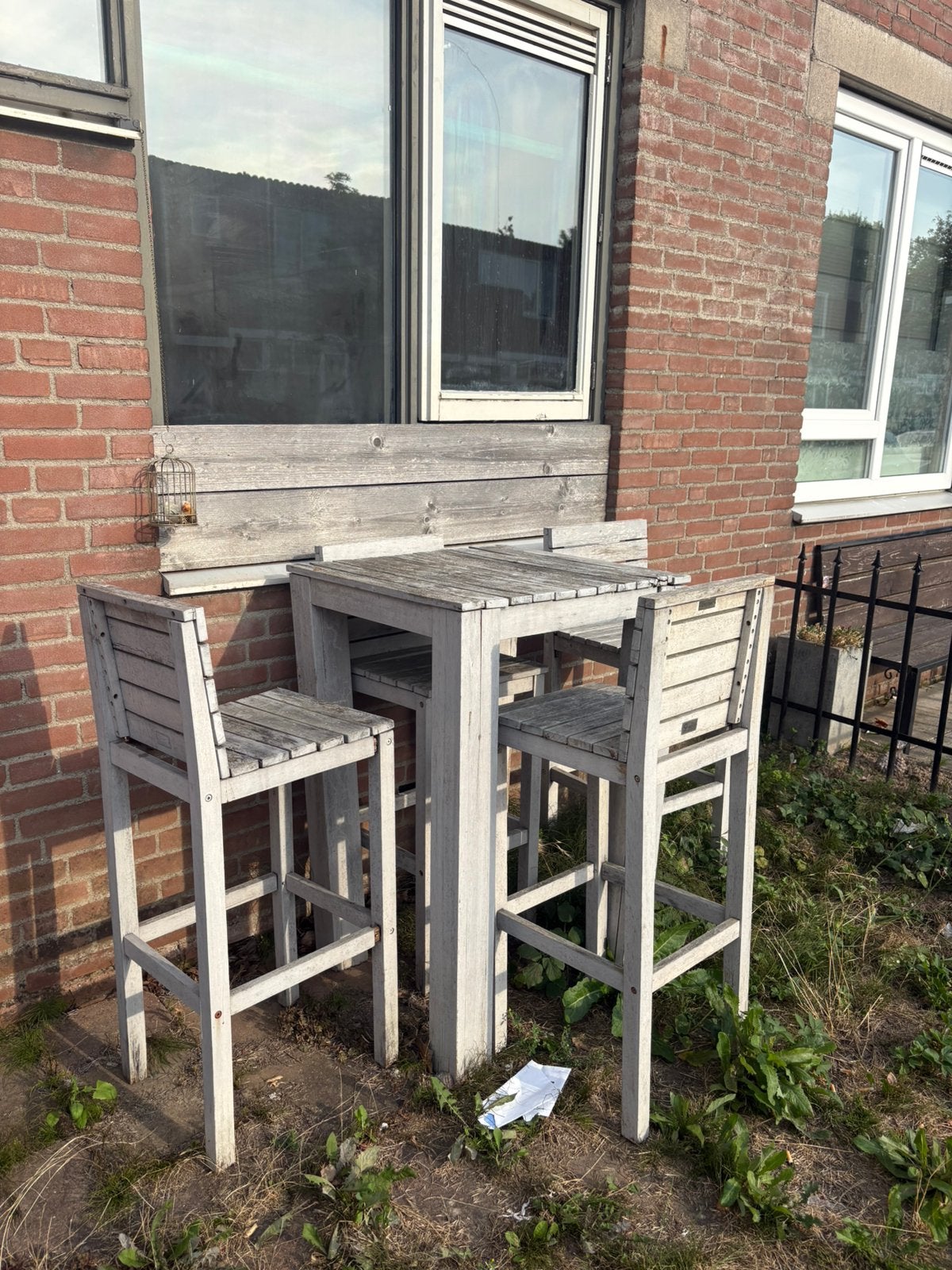 Bartafel met krukken gratis, Ophalen, Zo goed als nieuw, 2 zitplaatsen
