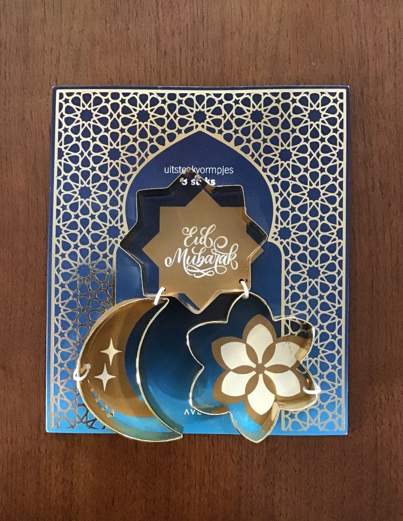 Drie uitsteekvormpjes voor Eid Mubarak.  Nieuw., Overige typen, Verzenden, Nieuw, Overige merken