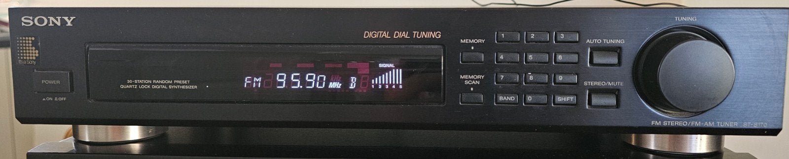 Sony ST-S170 FM Stereo/FM-AM Tuner - Digitale Tuning, Ophalen, Gebruikt