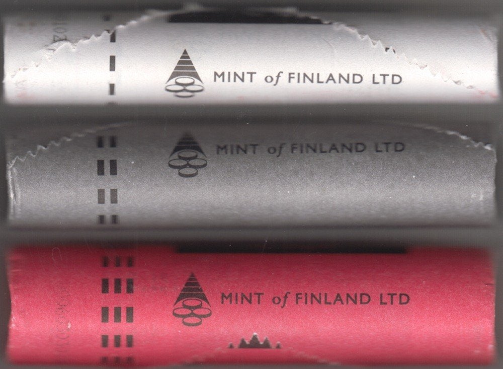 Luxemburg originele rolletjes 1, 2 en 5 cent 2006 (Finland), Postzegels en Munten, Munten | Europa | Euromunten, Ophalen of Verzenden