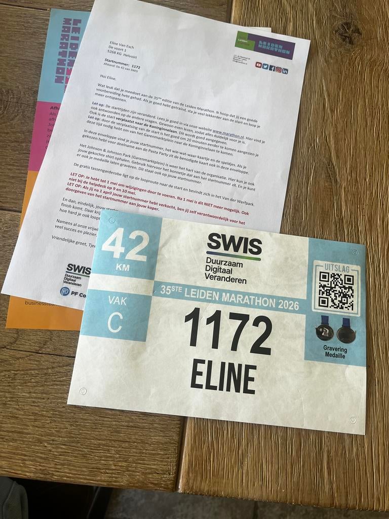 Marathon leiden 42,2 km op 10 mei, Tickets en Kaartjes, Eén persoon, Mei