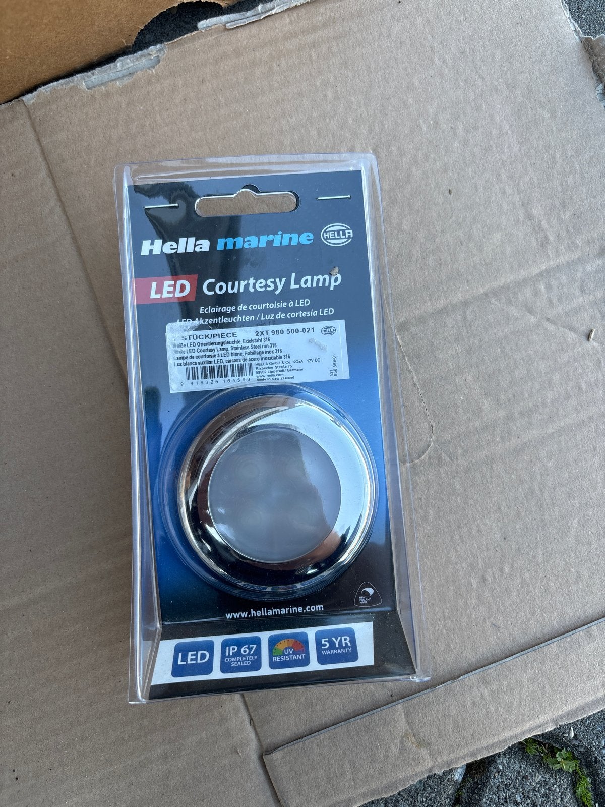 Hella Marine LED Courtesy Lamp - Nieuw in verpakking, Ophalen of Verzenden, Nieuw, Binnenverlichting