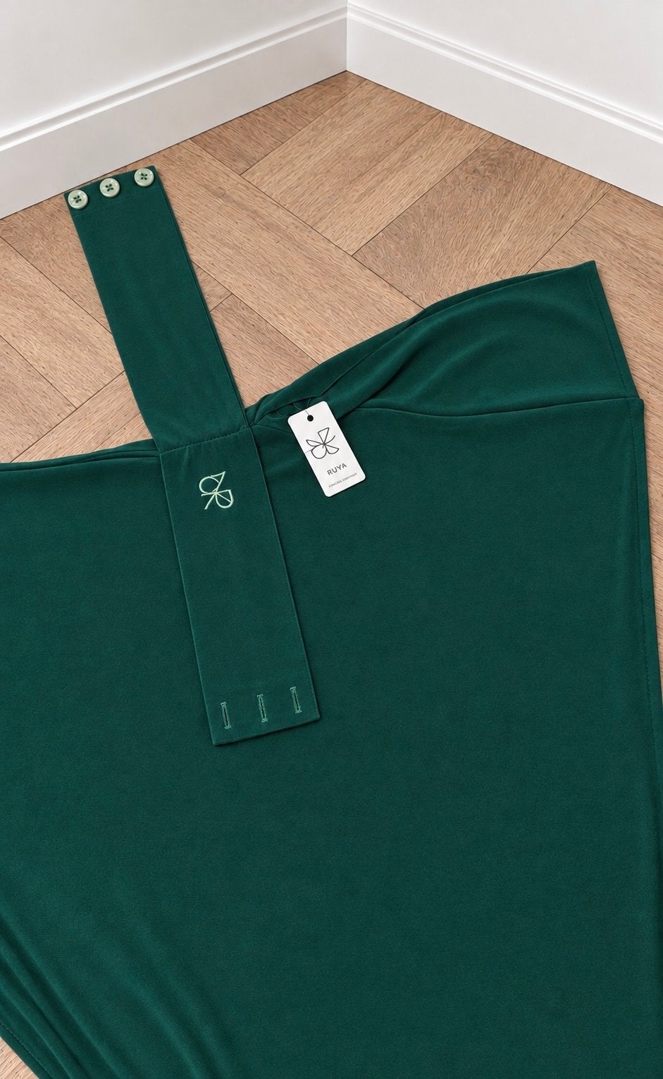 Ruya Instant Hijab - Donkergroen, Kleding | Dames, Ophalen of Verzenden, Nieuw