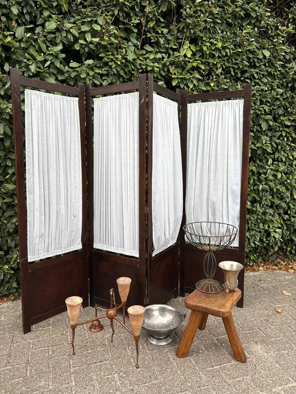 COMING SOON Antiek made in France kamerscherm roomdivider, Ophalen of Verzenden, Zo goed als nieuw