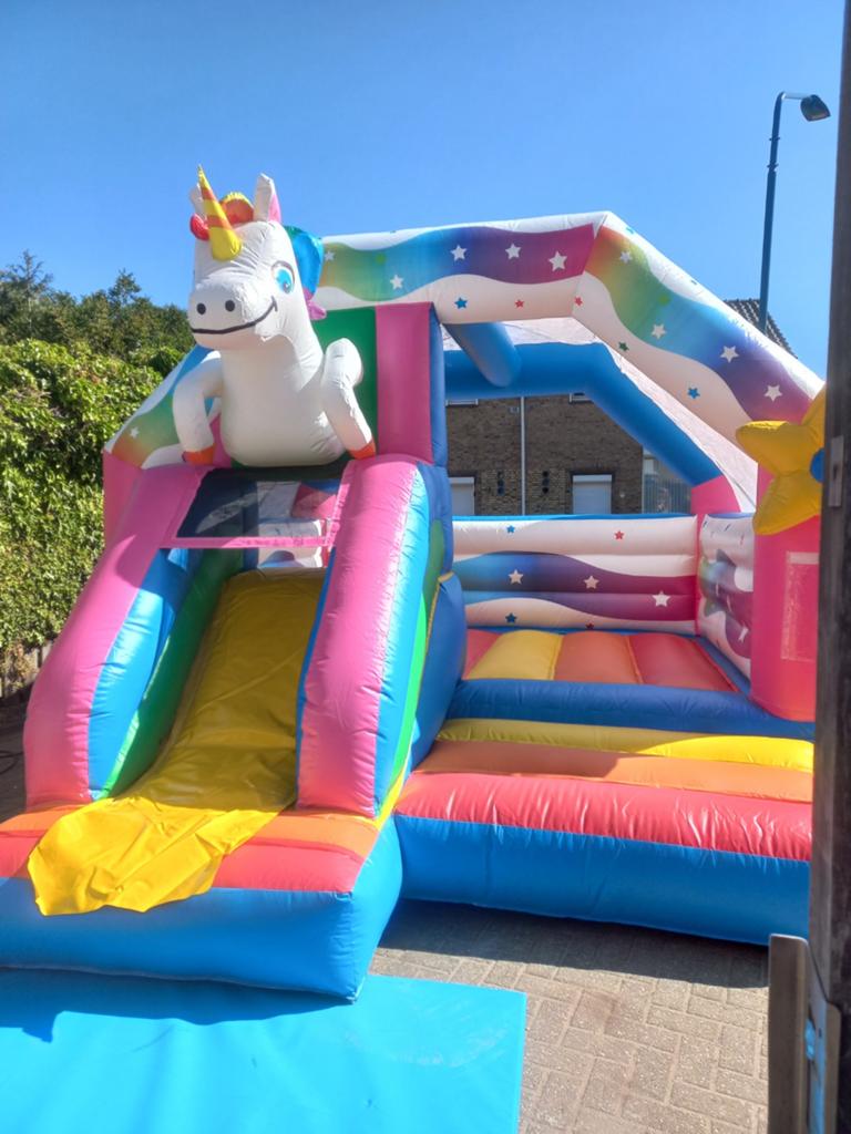 springkussen "unicorn" te huur, Ophalen of Verzenden, Nieuw, Overige