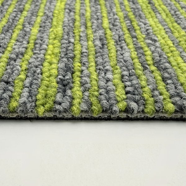 Desso Essence Stripe 7003 lime groen WT, Ophalen, Info@tapijttegelhandel.nl, 75 m² of meer, Tapijttegels