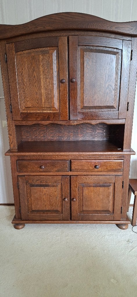 Eiken kast, Ophalen, Gebruikt, Met deur(en), Eikenhout