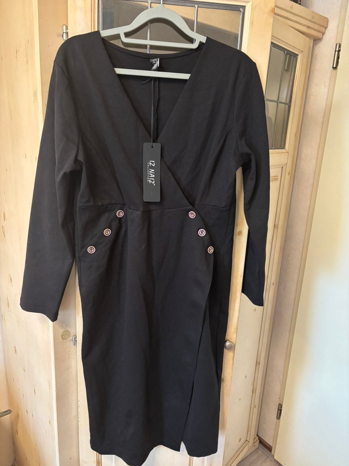 Nieuw zwart jurkje Iz Naiz maat XL, Zwart, Maat 46/48 (XL) of groter, Nieuw, Ophalen of Verzenden