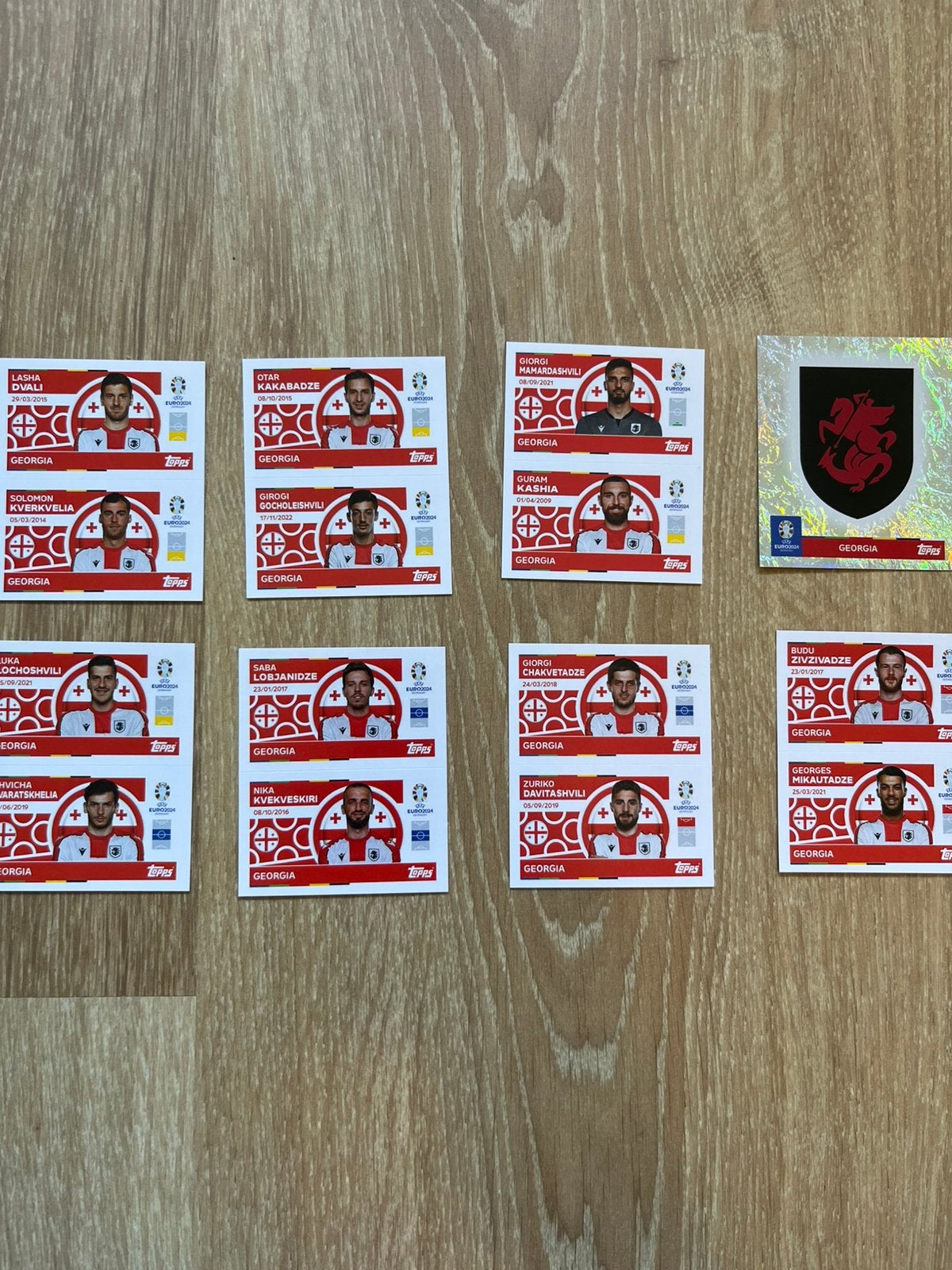 Ek 2024 georgië volledig team, Ophalen of Verzenden, Nieuw, Plaatje