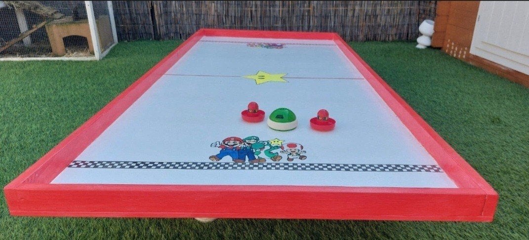 superMario airhockey tafelblad, Ophalen of Verzenden