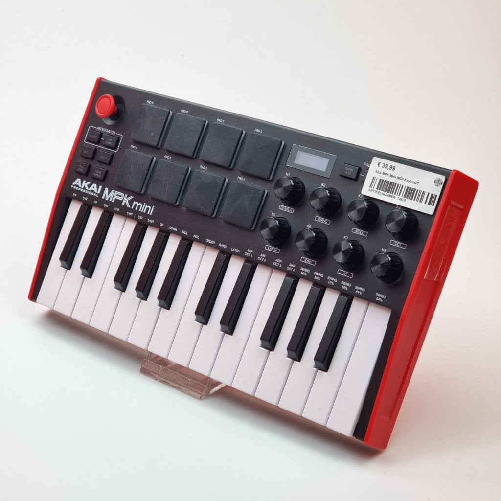 Akai MPK Mini MIDI Keyboard, Akai, Zo goed als nieuw, Support@akai.com, Akai Professional
200 Scenic View Drive
Suite 201
Cumberland, RI 02864
United States