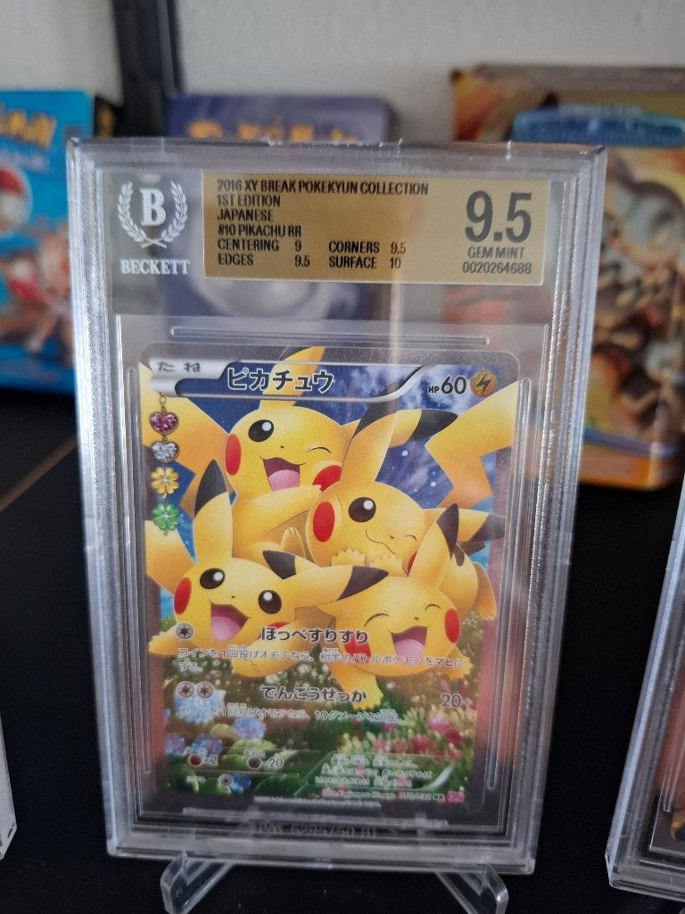Pokemon BGS en PSA slabs o.a Pikachu CP3 en Gengar, Ophalen of Verzenden, Zo goed als nieuw, Meerdere kaarten, Foil
