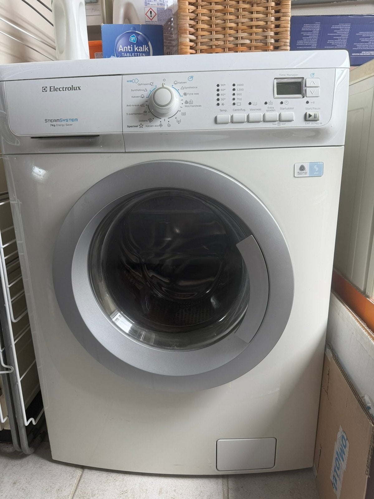 Te koop wasmachine en droogtrommrl, Witgoed en Apparatuur, Ophalen, 6 tot 8 kg, Voorlader, 1600 toeren of meer