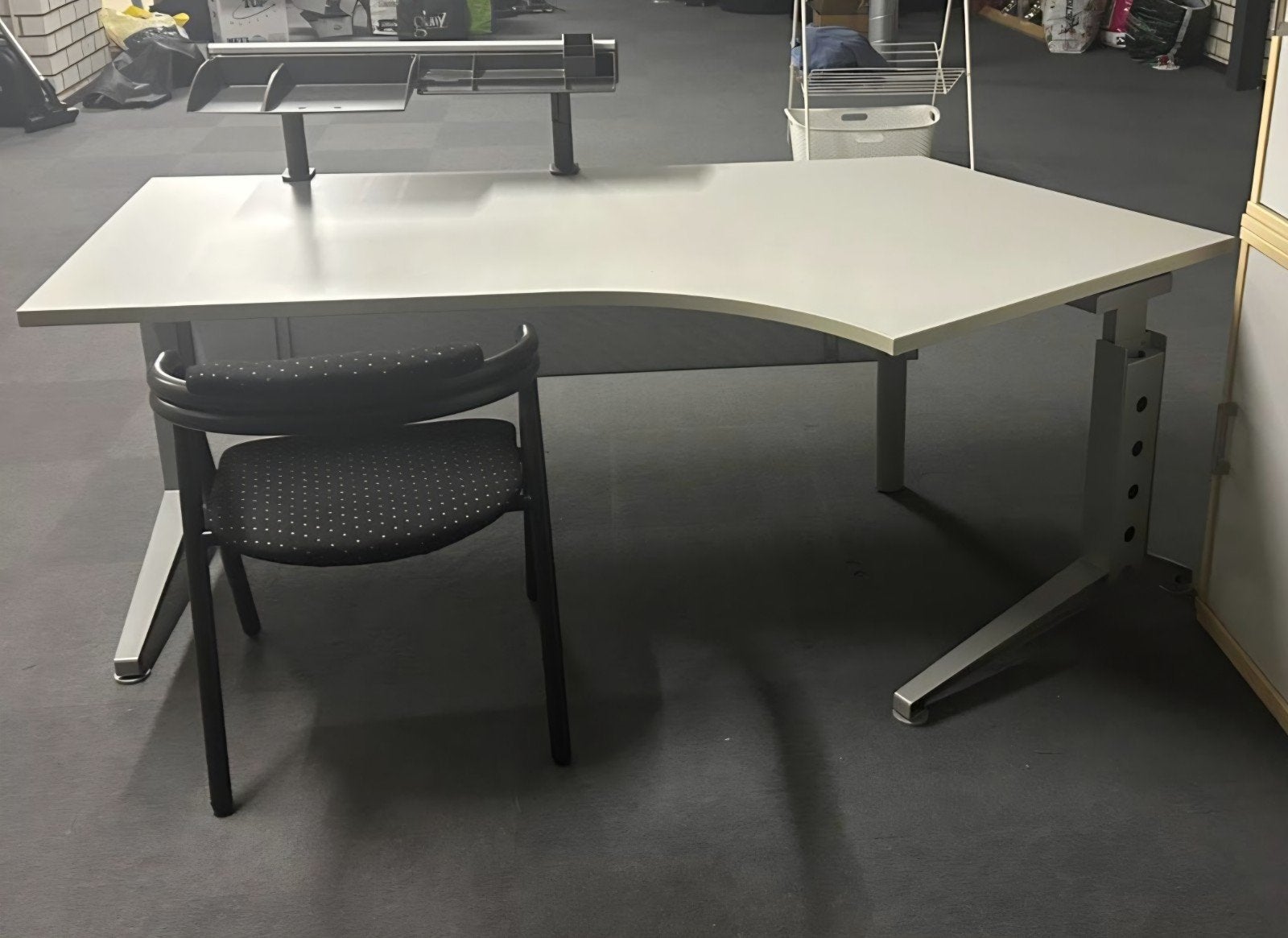 Bureau en kast combinatie afzonderlijk of als geheel, Huis en Inrichting, Ophalen, Zo goed als nieuw, Grijs, Bureau-kast combinatie