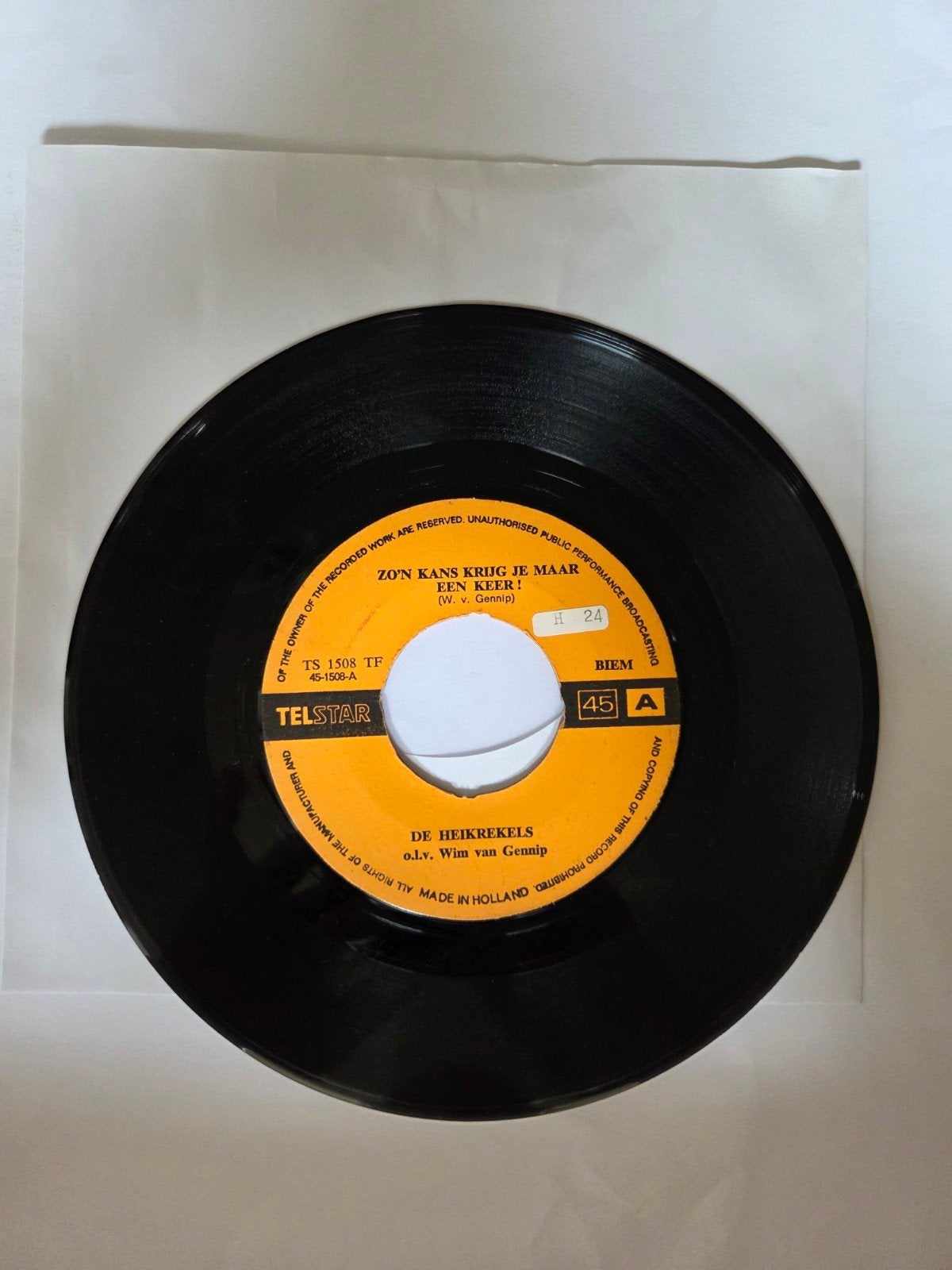 De Heikrekels - Zo'n kans krijg je maar een keer !, Gebruikt, 7 inch, Single, Ophalen of Verzenden