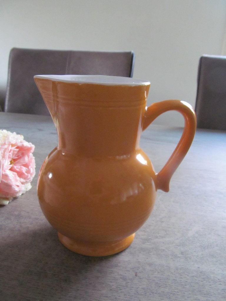 Emile Henry France Kan 0,5 liter Oker Geel, Overige merken, Keramiek, Overige typen, Ophalen of Verzenden