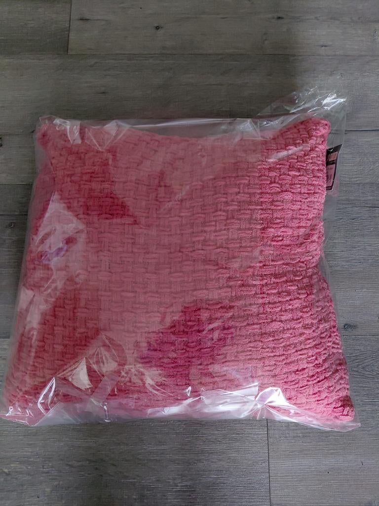 Kussen nieuw, Ophalen of Verzenden, Nieuw, Roze, Vierkant